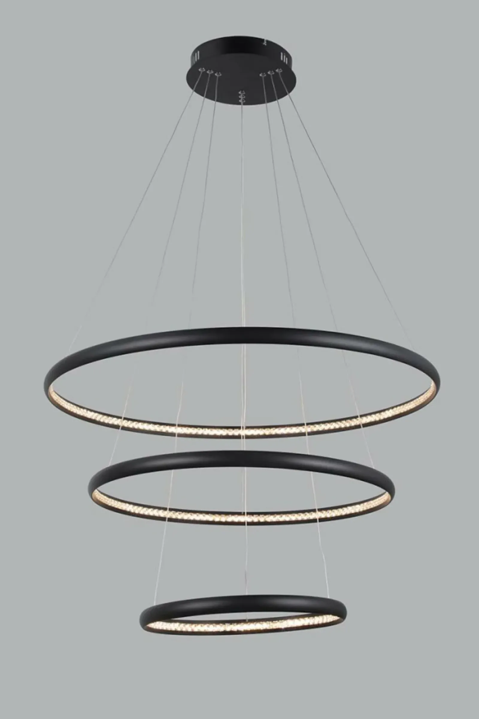 Sklep Kaja Czarna lampa wisząca z kryształami LED AZ4428 BRIGHTON | Kaja czarny Best Sale