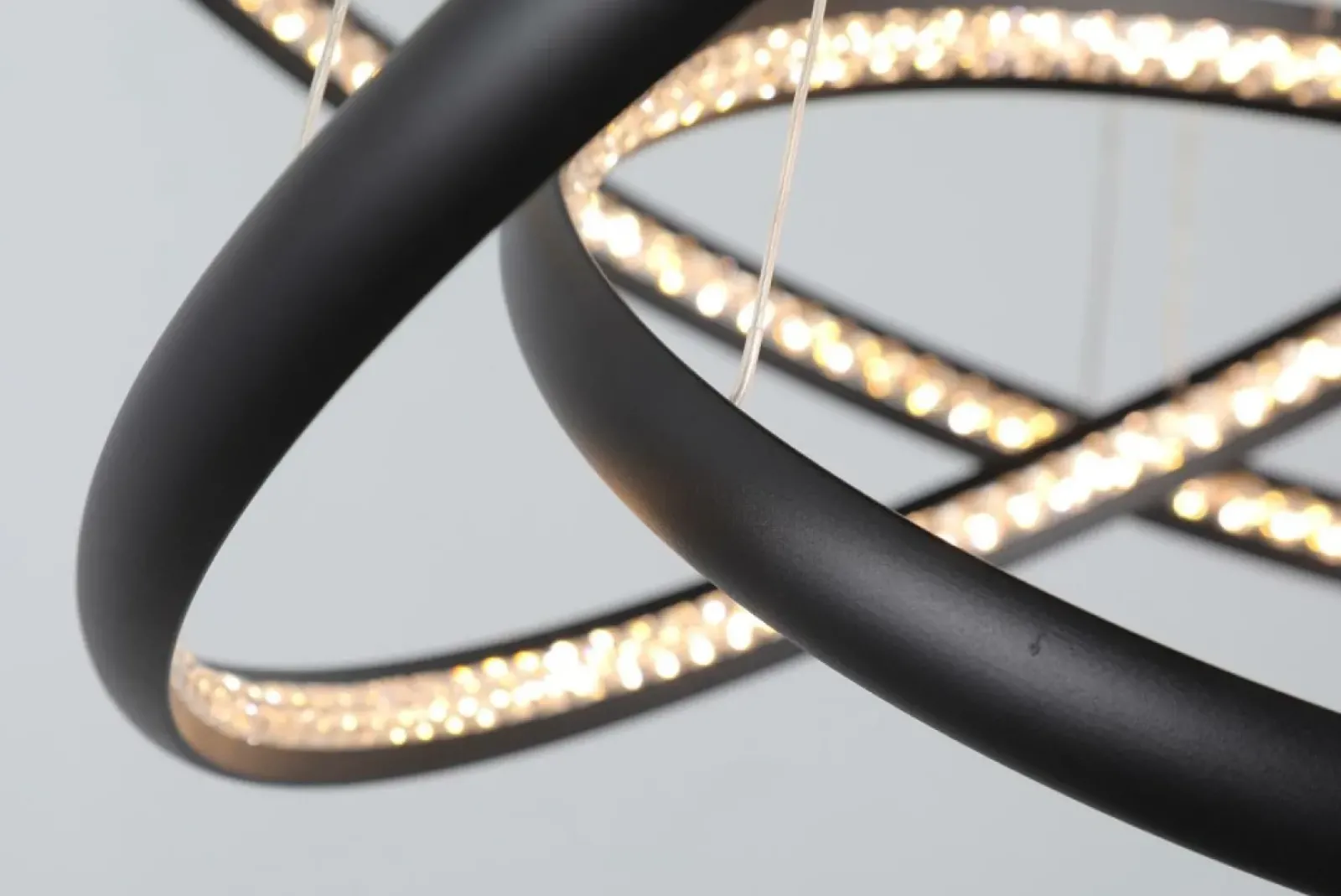 Sklep Kaja Czarna lampa wisząca z kryształami LED AZ4428 BRIGHTON | Kaja czarny Best Sale