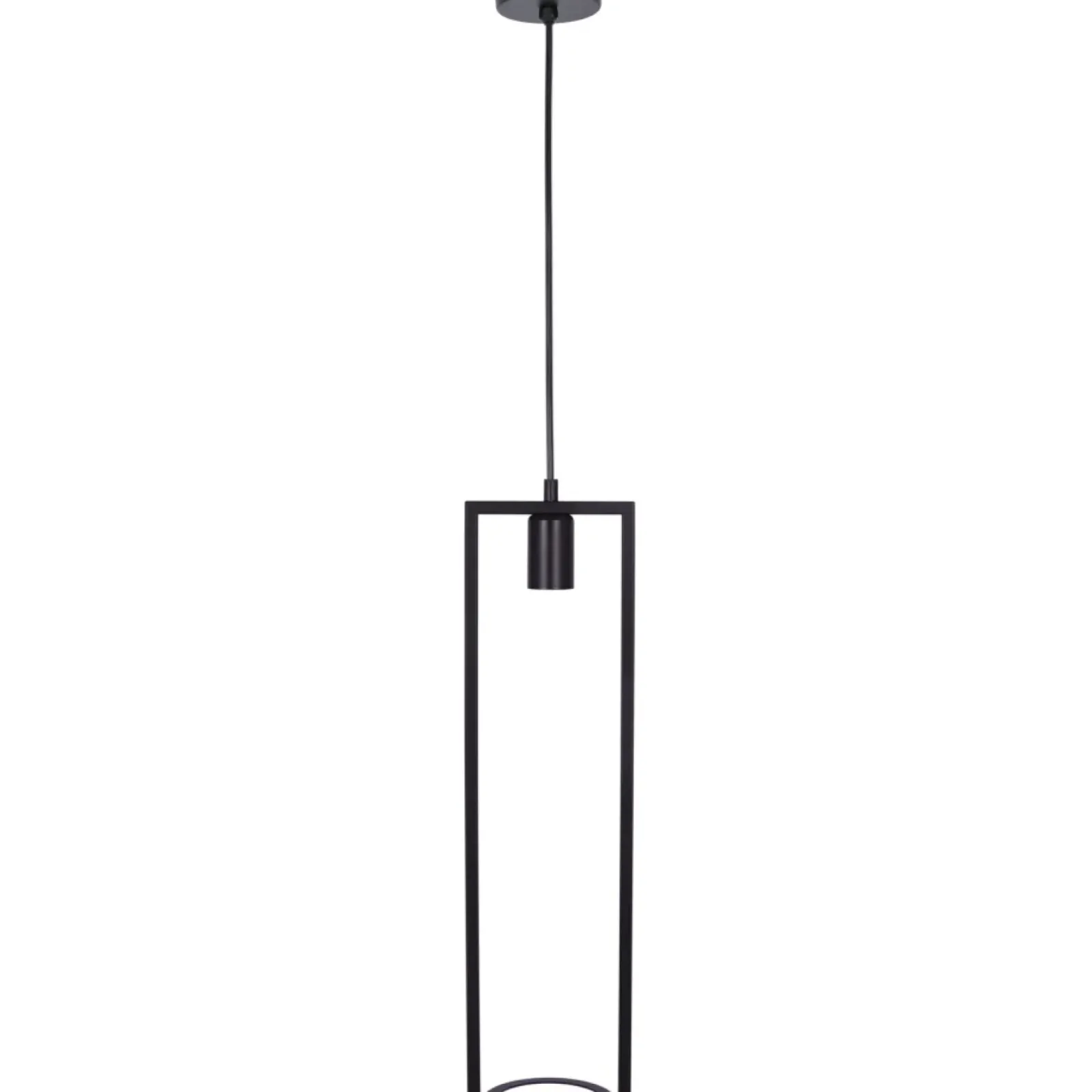Sklep Kaja Czarna lampa wisząca z kwietnikiem K-4038 z serii ESTERA | Kaja czarny Clearance