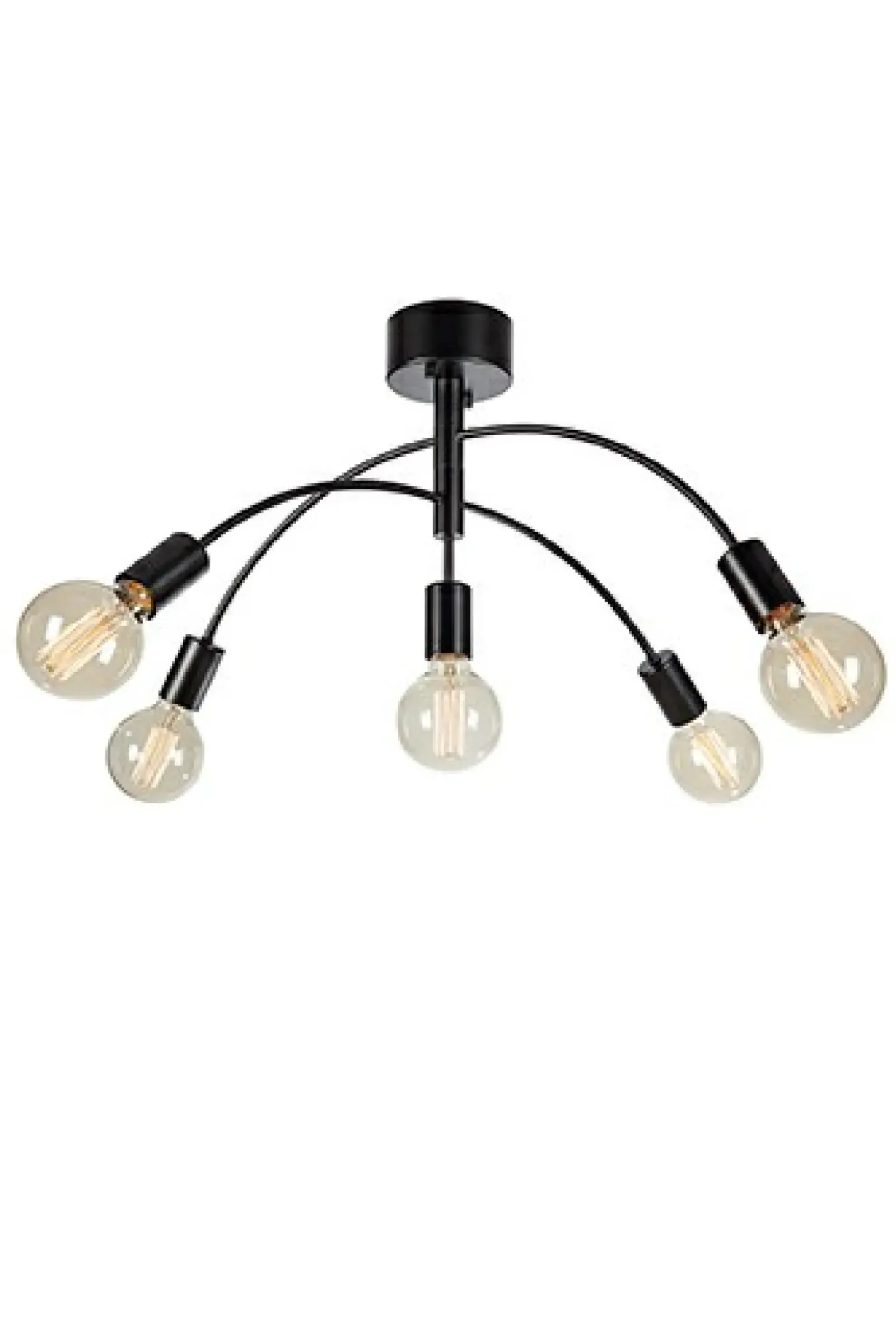 Sklep Kaja Czarna lampa wisząca z odkrytymi żarówkami 108284 | Kaja Oświetlenie Cheap