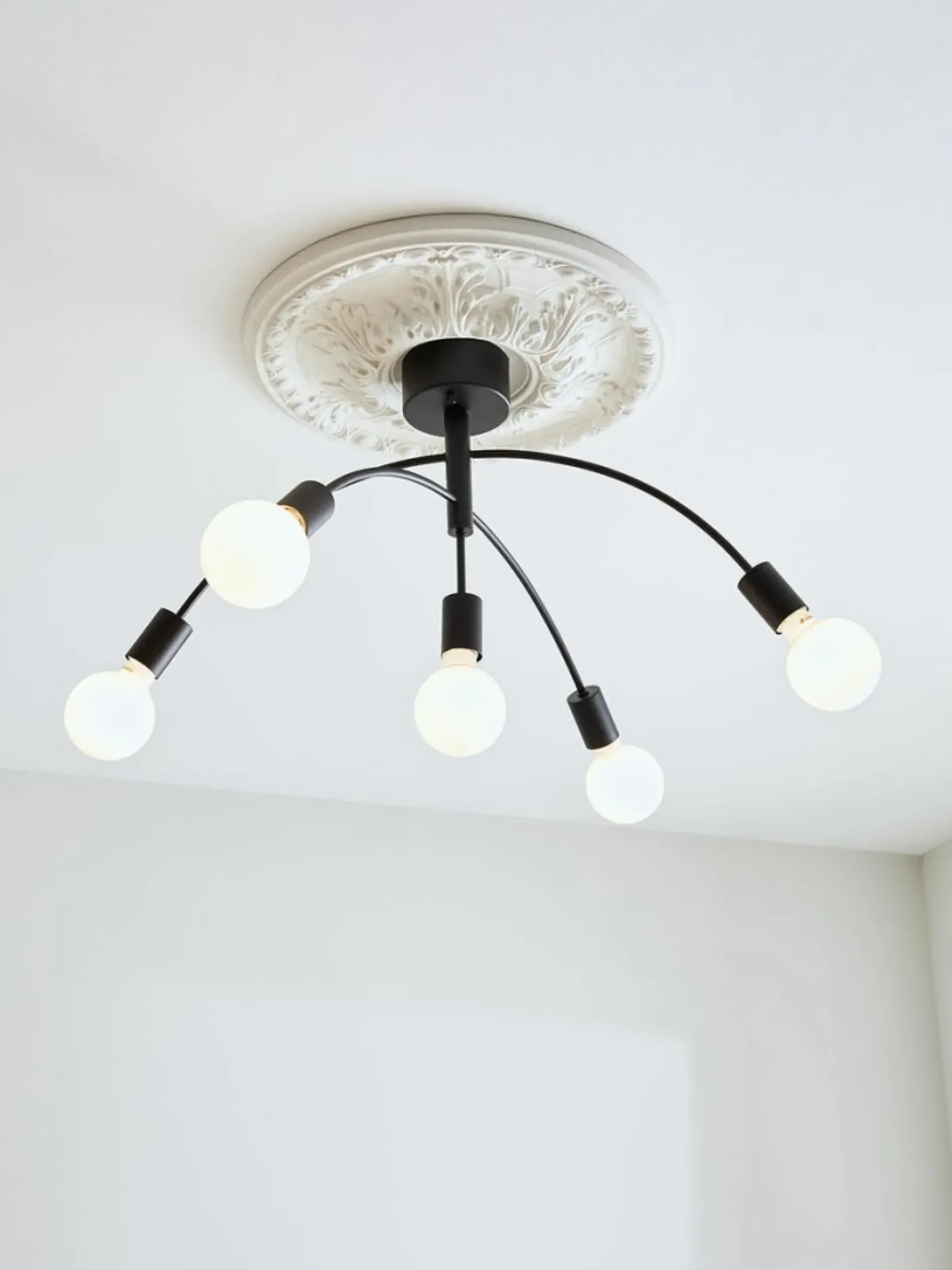Sklep Kaja Czarna lampa wisząca z odkrytymi żarówkami 108284 | Kaja Oświetlenie Cheap