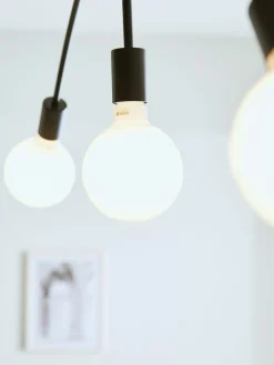 Sklep Kaja Czarna lampa wisząca z odkrytymi żarówkami 108284 | Kaja Oświetlenie Cheap