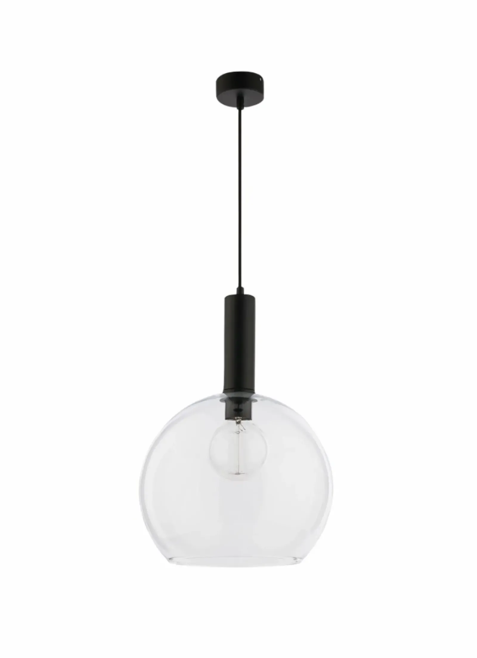 Sklep Kaja Czarna lampa wisząca z okrągłym kloszem JUP 1574 LAF | Kaja Best Sale