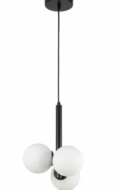 Sklep Kaja Czarna lampa wisząca z okrągłymi kloszami SIG 33486 PERLA | Kaja Cheap