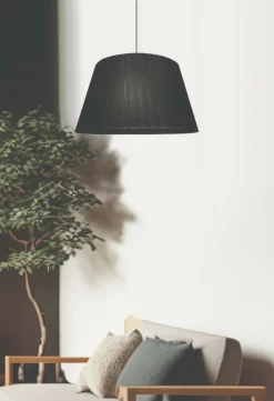 Sklep Kaja Czarna lampa wisząca z ozdobnym abażurem 31-23285 z serii NOTIZIA | Kaja Oświetl czarny Clearance