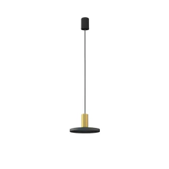 Sklep Kaja Czarna lampa wisząca z płaskim kloszem 8100 | Kaja Oświetlenie czarny Best Sale