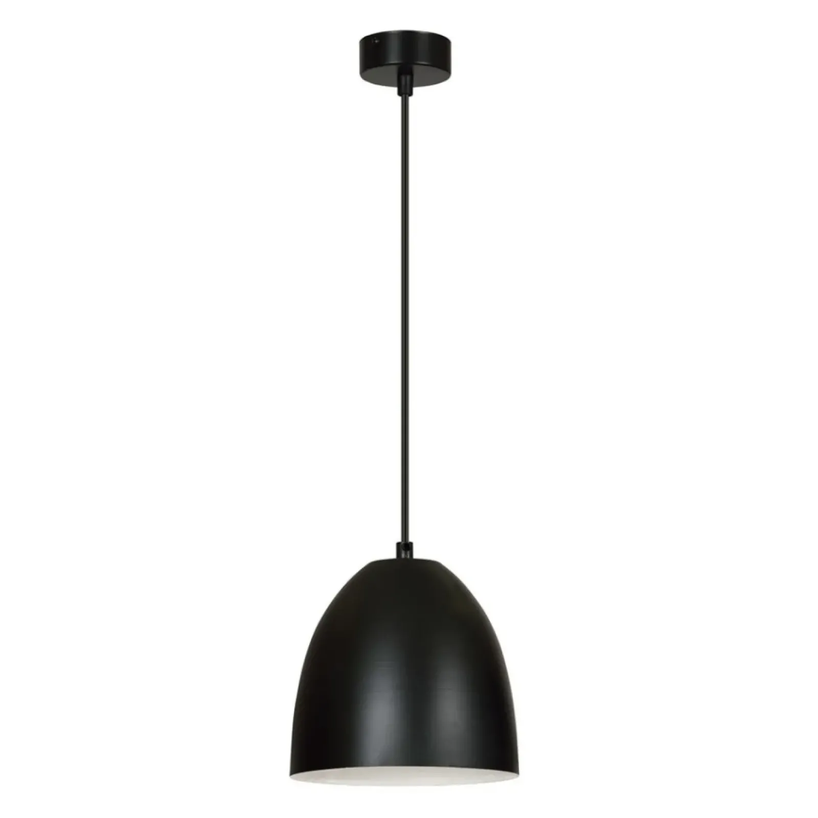 Sklep Kaja Czarna lampa wisząca z półkolistym kloszem 391/1 | Kaja Oświetlenie Sale