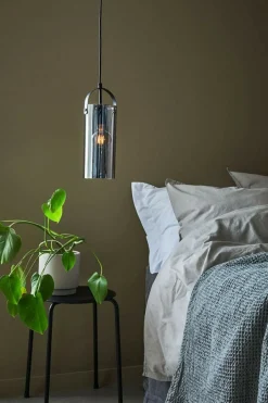 Sklep Kaja Czarna lampa wisząca z przydymionym kloszem 108218 | Kaja Oświetlenie Cheap