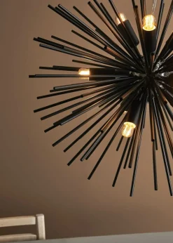 Sklep Kaja Czarna lampa wisząca z regulacją wysokości 108048 | Kaja Oświetlenie Shop