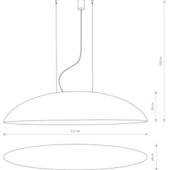 Sklep Kaja Czarna lampa wisząca z szerokim kloszem 7926 | Kaja Oświetlenie czarny Hot