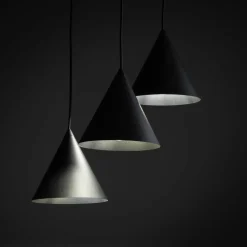 Sklep Kaja Czarna lampa wisząca ze stożkowymi kloszami TK 10067 CONO | Kaja New