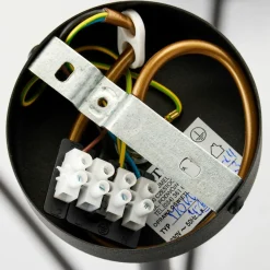 Sklep Kaja Czarna lampa z bursztynowymi kloszami JUP 1994 MO8 CZ BU MOKA | Kaja Hot