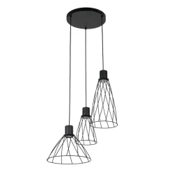 Sklep Kaja Czarna lampa z drucianymi kloszami TK 10187 MODESTO BLACK | Kaja Shop