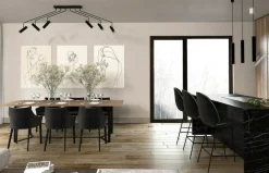 Sklep Kaja Czarna lampa z rozłożystymi ramionami 6505 EYE SUPER | Kaja czarny Cheap
