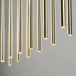 Sklep Kaja Czarna lampa ze złotymi tubami G9 TK 10119 PIANO BLACK GOLD | Kaja Shop