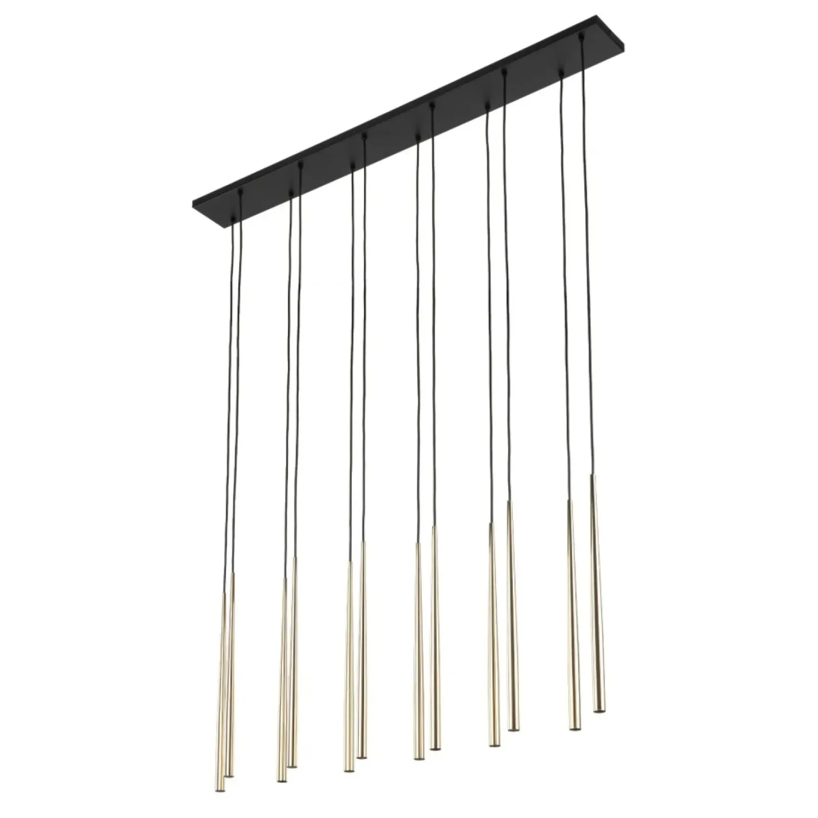 Sklep Kaja Czarna lampa ze złotymi tubami G9 TK 10119 PIANO BLACK GOLD | Kaja Shop