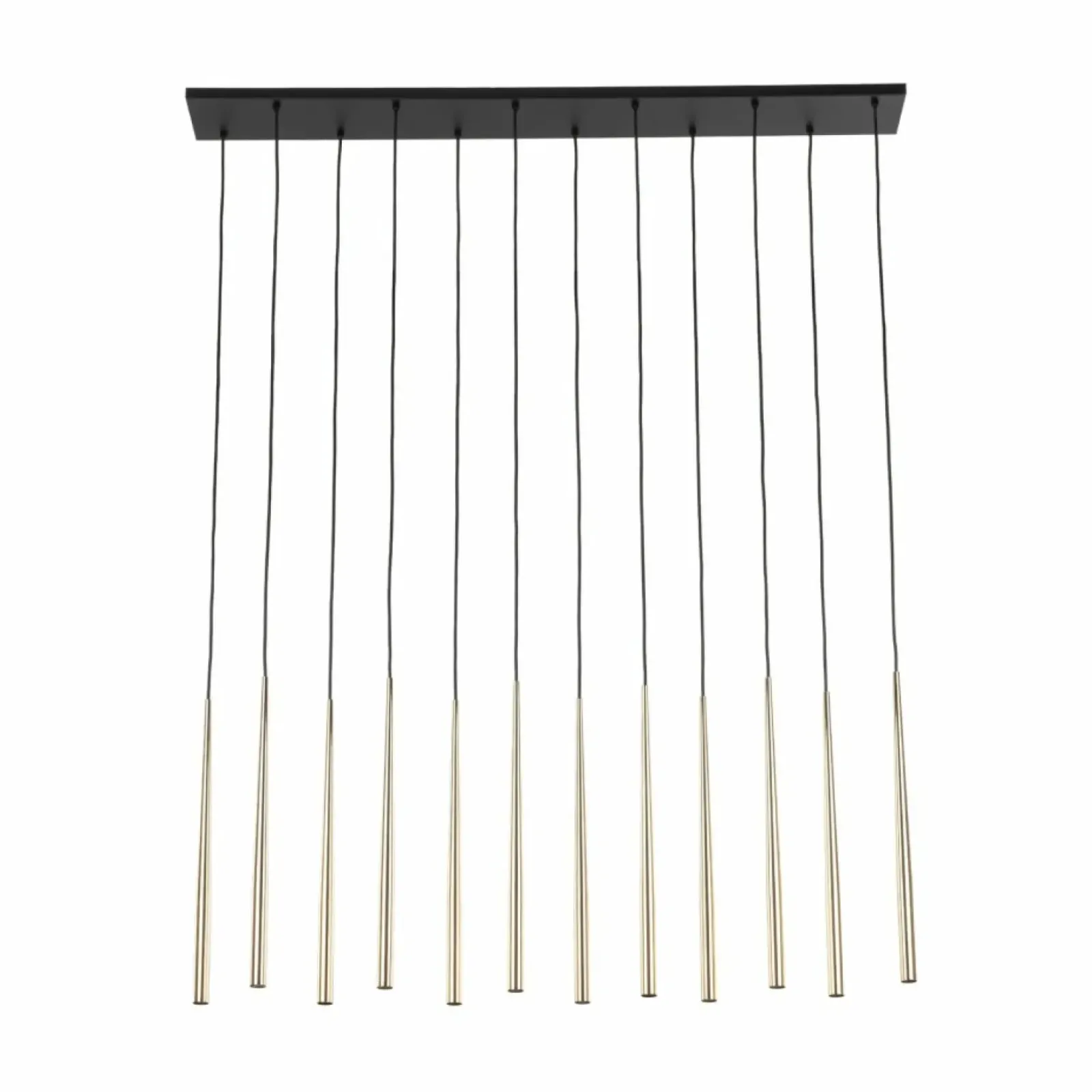 Sklep Kaja Czarna lampa ze złotymi tubami G9 TK 10119 PIANO BLACK GOLD | Kaja Shop