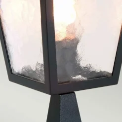 Sklep Kaja Czarna lampa zewnętrzna, cokołowa BL7-BLACK z serii YORK* Lampy Ogrodowe Stojące