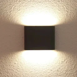 Sklep Kaja Czarna, ledowa lampa ścienna na elewację LP-1556/1W BK z serii SAP* Lampy Led