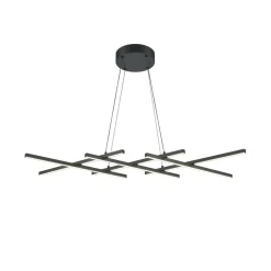 Sklep Kaja Czarna, ledowa lampa wisząca, do salonu MOD244PL-L50BK z serii HALO Clearance