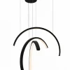 Sklep Kaja Czarna, ledowa, ozdobna lampa wisząca MX P0507 TRIO ARC | Kaja Cheap