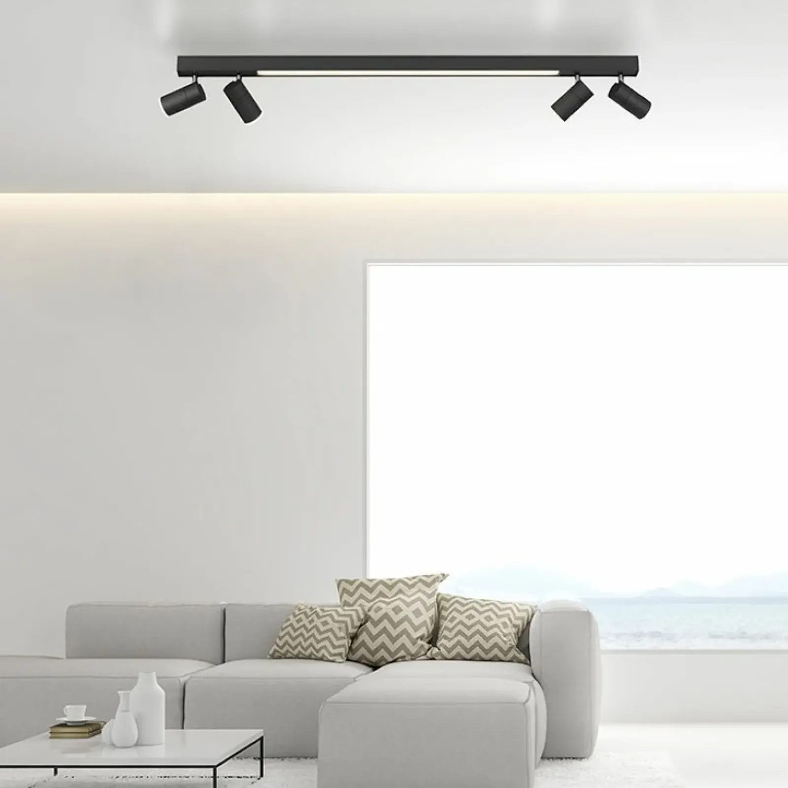 Sklep Kaja Czarna listwa LED z regulacją światła 6121-13 z serii PURE-LINES antracyt Sale