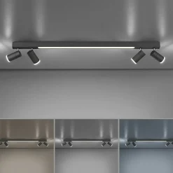 Sklep Kaja Czarna listwa LED z regulacją światła 6121-13 z serii PURE-LINES antracyt Sale