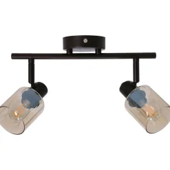 Sklep Kaja Czarna listwa sufitowa z dwoma reflektorami 92-25043 AGRA | Kaja Outlet