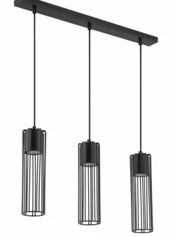 Sklep Kaja Czarna listwa sufitowa z drucianymi zwisami SIG 33453 z serii FOBIA CZ czarny Outlet