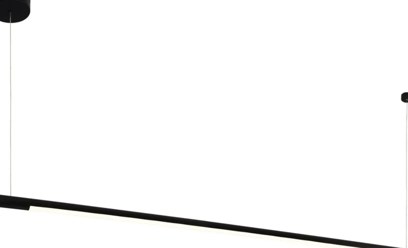 Sklep Kaja Czarna listwa wisząca LED 150cm MX P0358 ORGANIC P | Kaja Oświetlenie Fashion