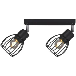 Sklep Kaja Czarna listwa z dwoma reflektorami K-4565 MIKA BLACK | Kaja czarny Cheap