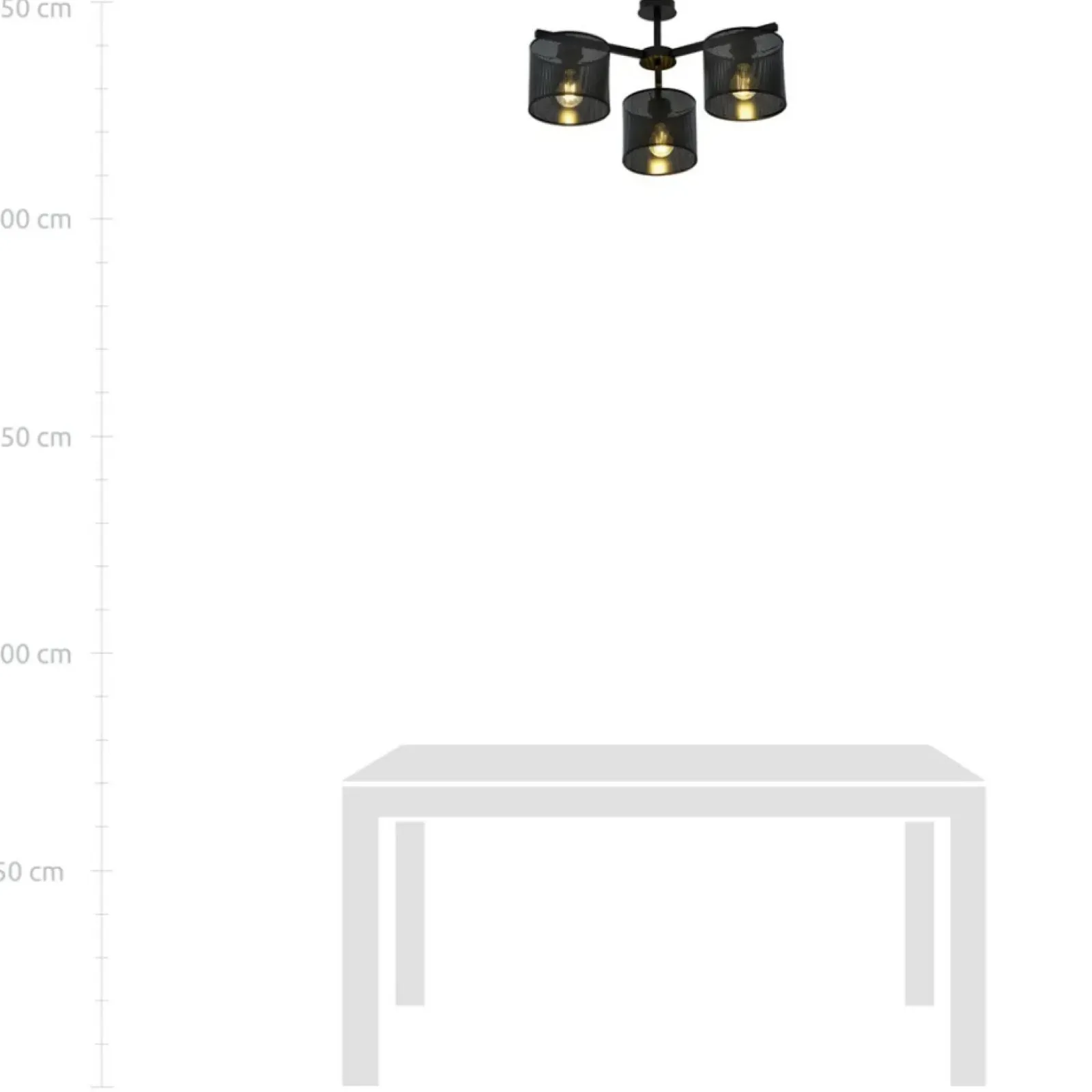 Sklep Kaja Czarna, loftowa lampa sufitowa do sypialni 1143/3 JORDAN | Kaja czarny New