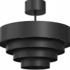 Sklep Kaja Czarna, nowoczesna lampa sufitowa do sypialni LX 3519 RINGS | Kaja Shop