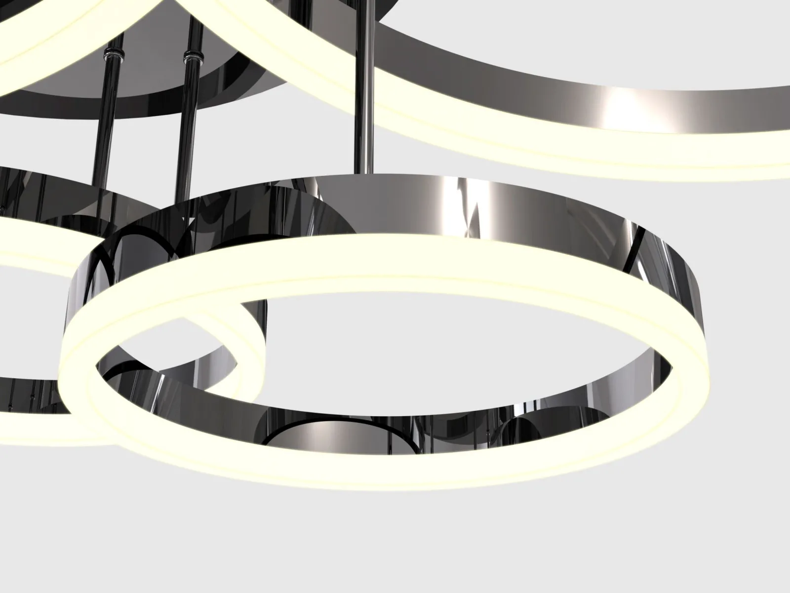 Sklep Kaja Czarna, nowoczesna lampa sufitowa LED WF 9049-605 PERPIGNON | Kaja* Plafony Nowoczesne|Lampy Led