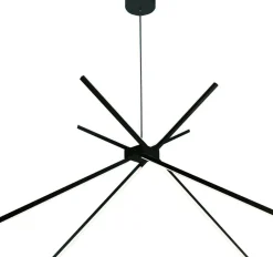 Sklep Kaja Czarna, nowoczesna, ledowa lampa wisząca MX P0412 SPIDER | Kaja Hot