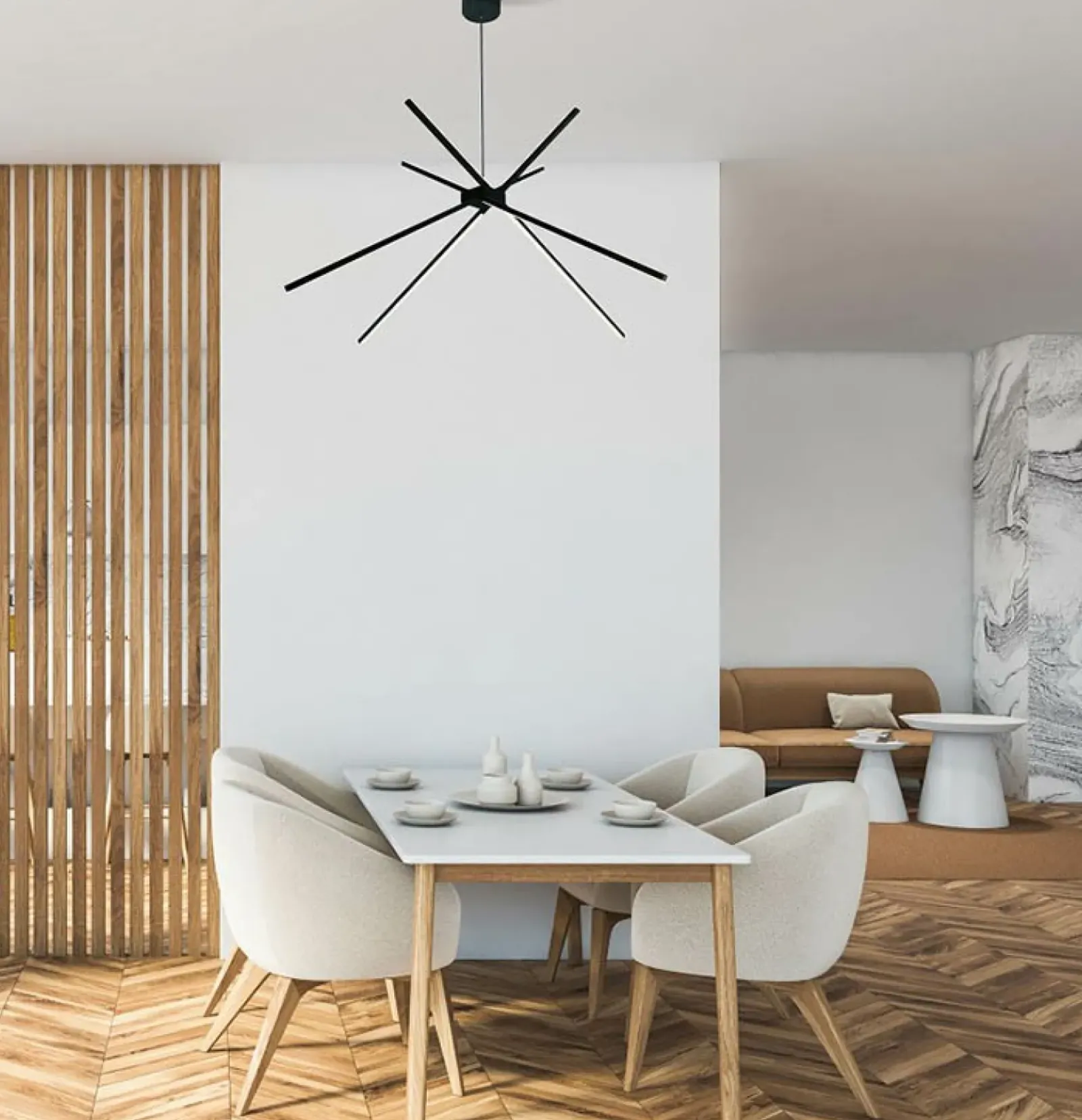 Sklep Kaja Czarna, nowoczesna, ledowa lampa wisząca MX P0412 SPIDER | Kaja Hot