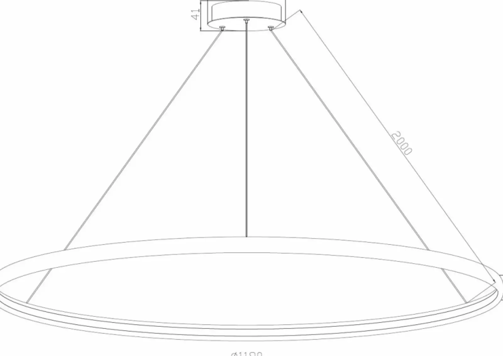 Sklep Kaja Czarna okrągła lampa LED wisząca PL210503-1200-BK CARLO | Kaja Sale