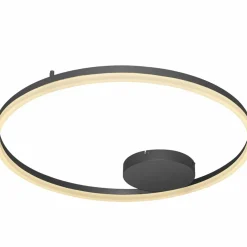Sklep Kaja Czarna okrągła lampa sufitowa LED pierścień AZ4703 HALO | Kaja czarny Clearance
