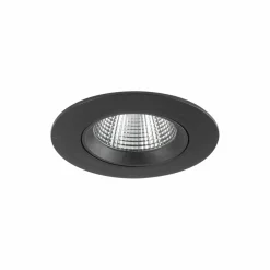 Sklep Kaja Czarna, okrągła oprawa LED 10W 4000K ⌀11cm 10554 EGINA LED | Kaja* Lampy Led|Oprawy Podtynkowe