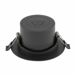 Sklep Kaja Czarna, okrągła oprawa LED 10W 4000K ⌀11cm 10554 EGINA LED | Kaja* Lampy Led|Oprawy Podtynkowe