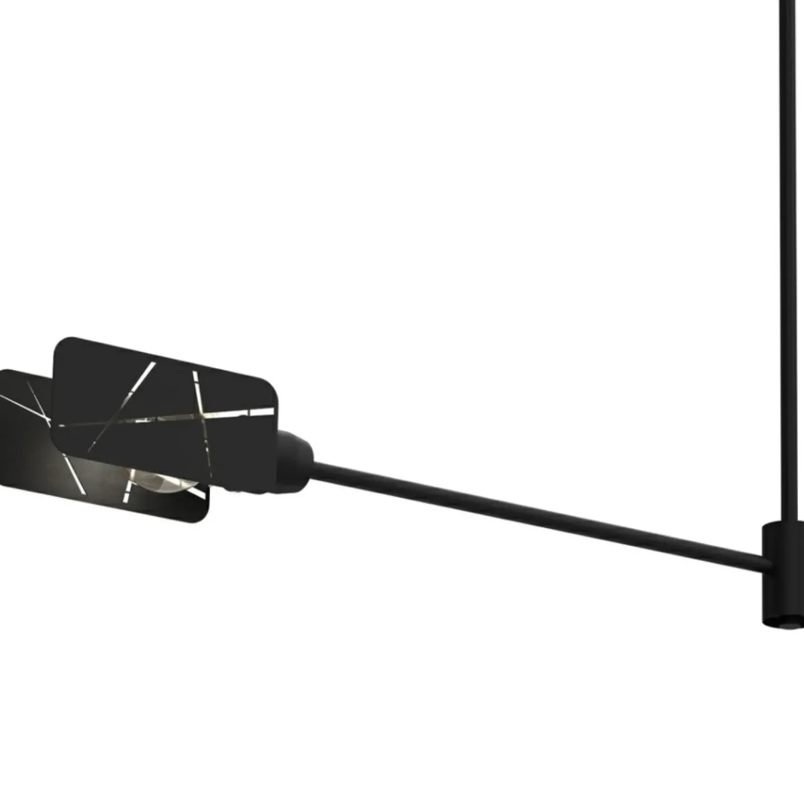 Sklep Kaja Czarna, ozdobna lampa sufitowa, na dwie żarówki MLP8678 z serii ASTRA | Kaja Ośw Discount