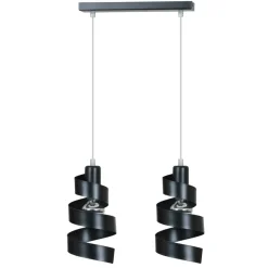 Sklep Kaja Czarna, ozdobna lampa wisząca do sypialni 352/2 SAGA | Kaja czarny Best Sale