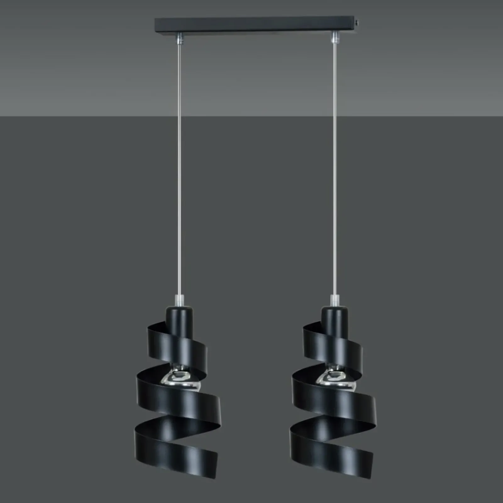Sklep Kaja Czarna, ozdobna lampa wisząca do sypialni 352/2 SAGA | Kaja czarny Best Sale