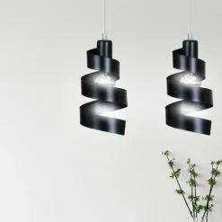 Sklep Kaja Czarna, ozdobna lampa wisząca do sypialni 352/2 SAGA | Kaja czarny Best Sale