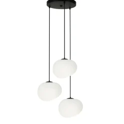 Sklep Kaja Czarna, potrójna lampa na okrągłej podstawie 33-35172 STONES | Kaja Best Sale