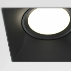 Sklep Kaja Czarna, punktowa oprawa wpustowa GU10 DL042-01-SQ-B z serii DOT | Kaja* Oprawy Podtynkowe