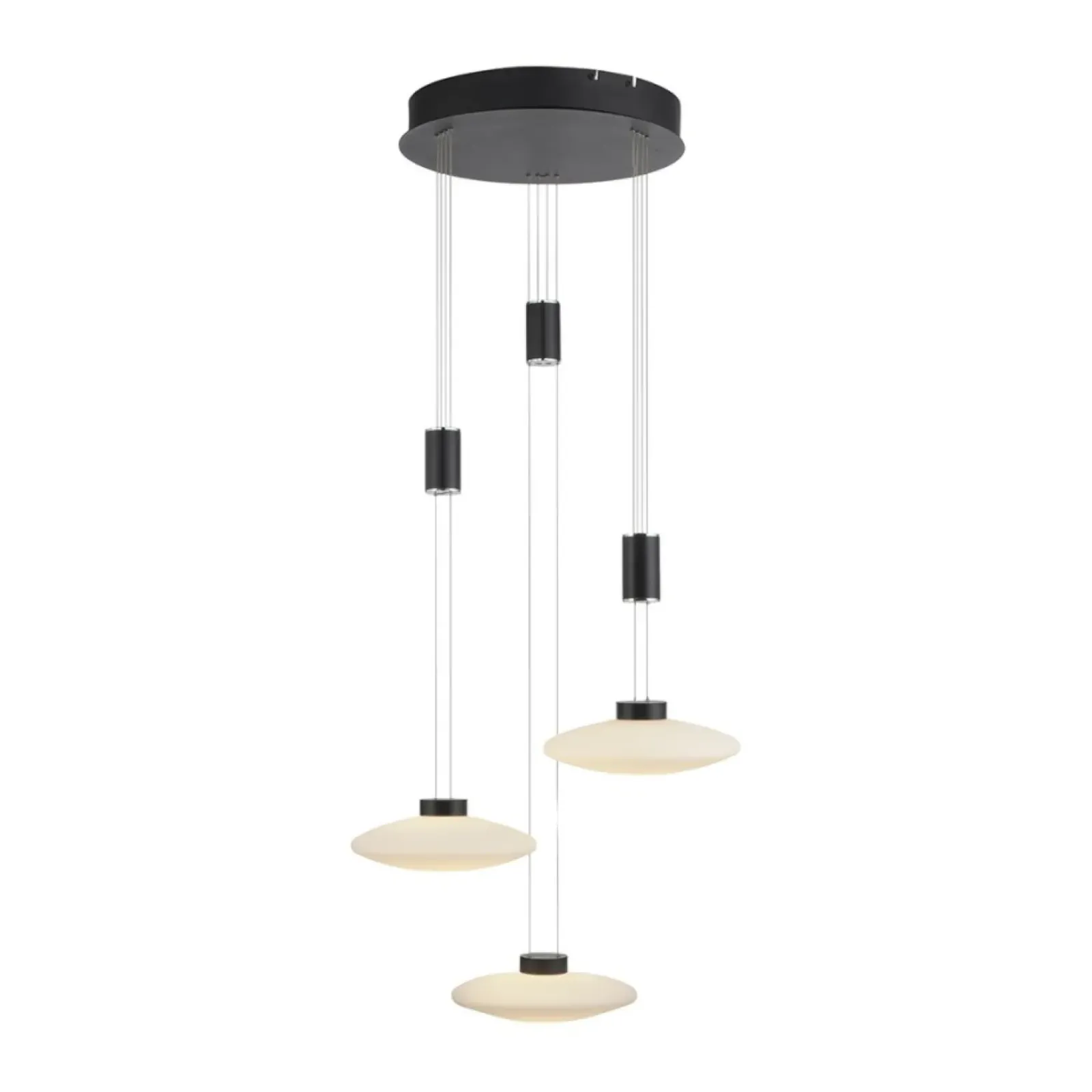 Sklep Kaja Czarna wisząca lampa LED 1800LM, 3000K 2082-18 z serii LAUTADA | Kaja czarny Discount