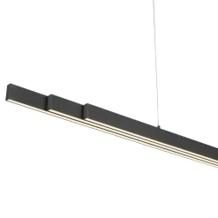 Sklep Kaja Czarna, wisząca listwa sufitowa idealna nad stół 11660-13 z serii LUZI antracyt Shop