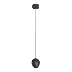 Sklep Kaja Czarna wąska lampa wisząca LED do jadalni AZ3095 OVUM | Kaja czarny Outlet