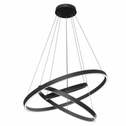 Sklep Kaja Czarne koła LED na linkach MOD058PL-L100B4K RIM | Kaja Oświetlenie Best Sale